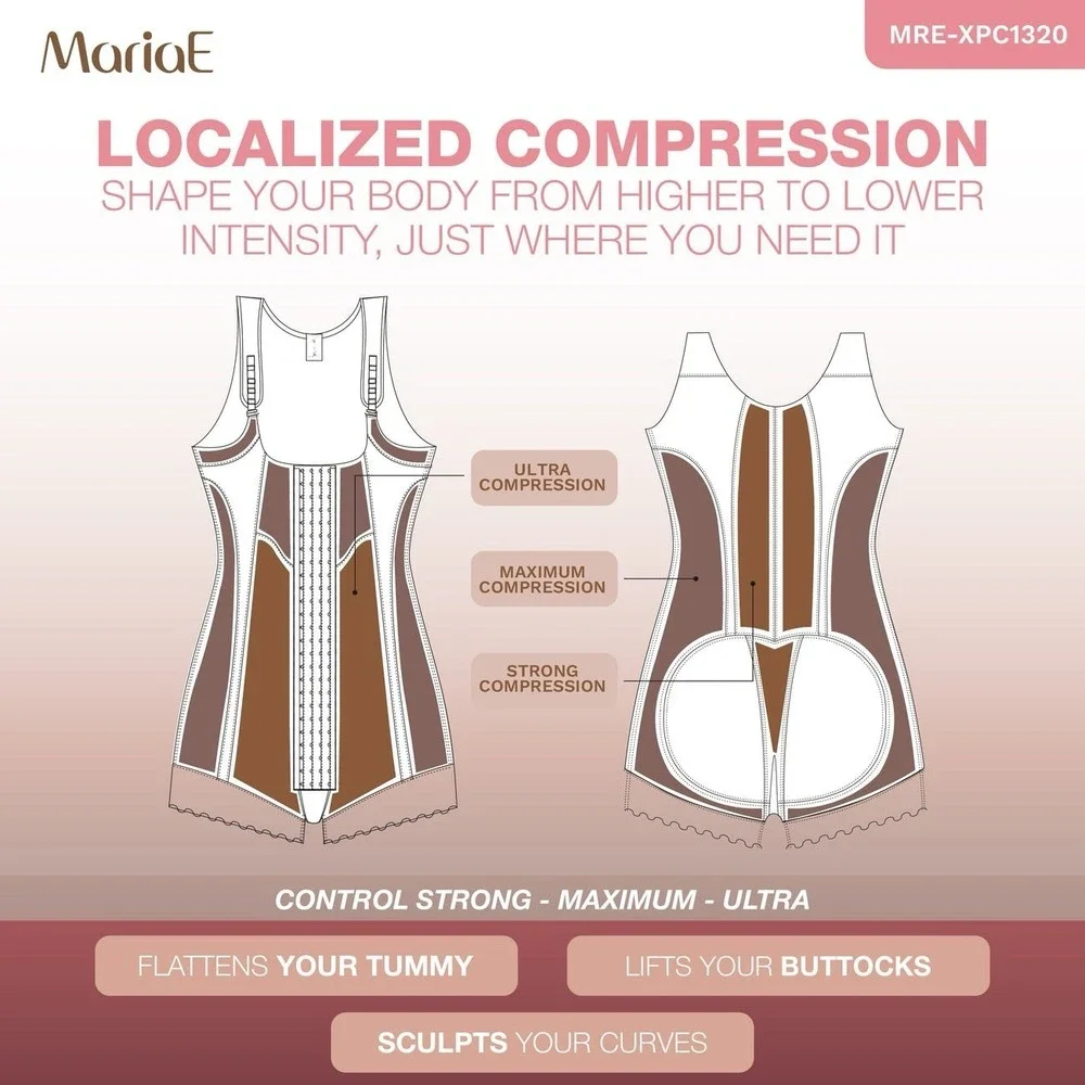 Maria E Fajas Size L Colombianas Reductoras Post-Surgery Control Body Shaper